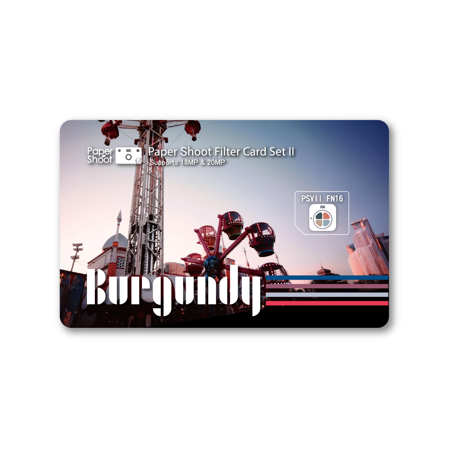 Filter Card -Burgundy