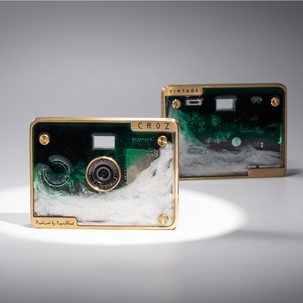 papershoot 真鍮フレーム Paper Shoot Camera – Gleam Frame 20MP Film-Style Digital Camera