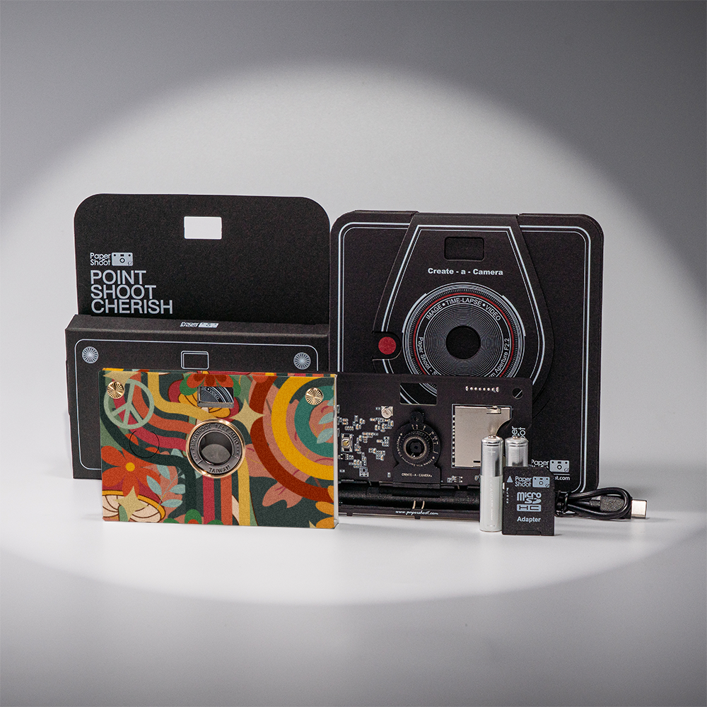 RetroWave Paper Camera