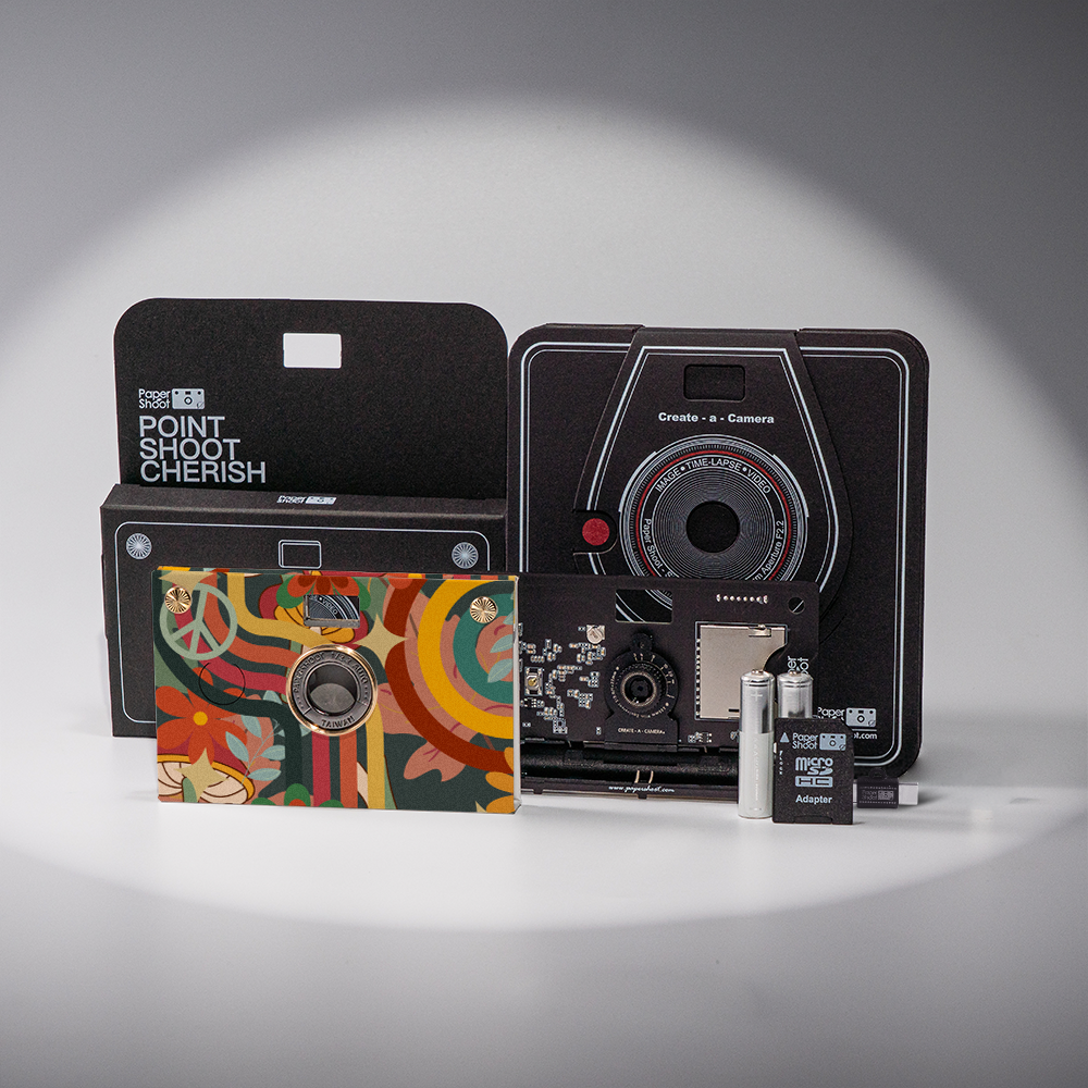 RetroWave Paper Camera