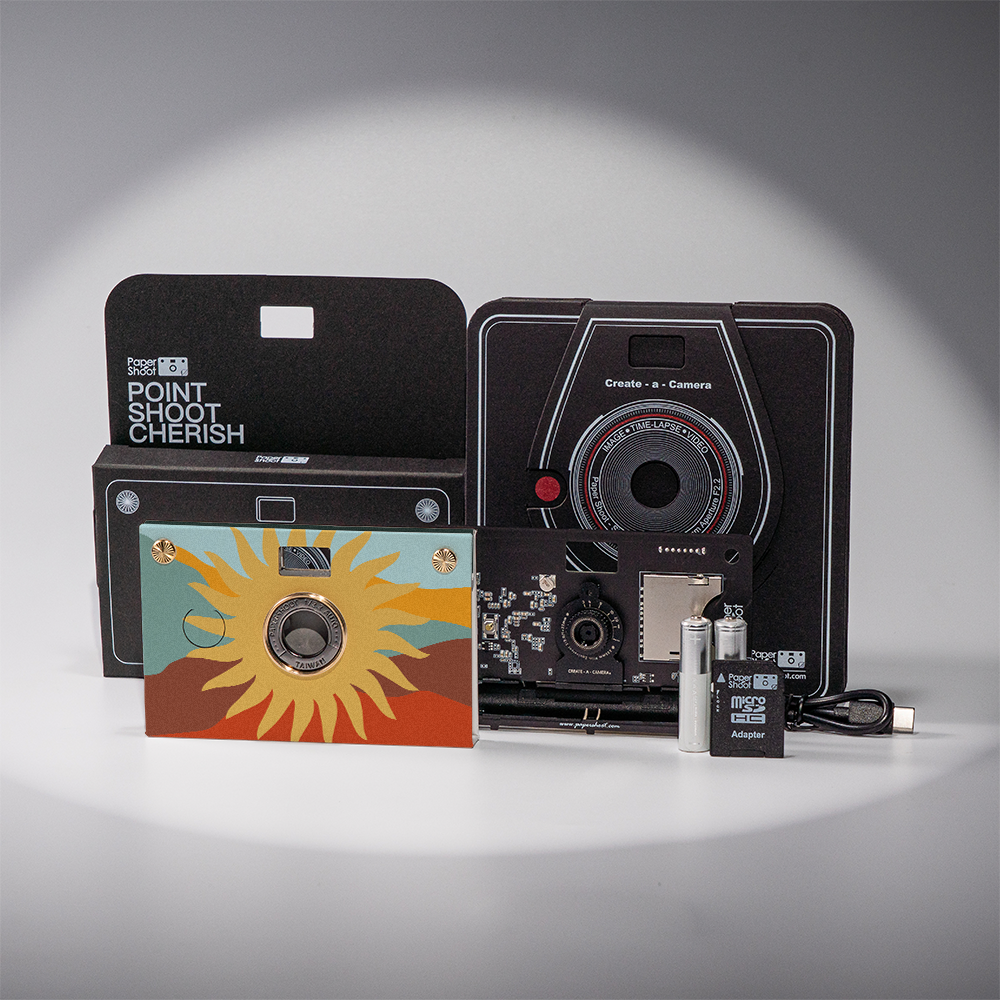 RetroWave Paper Camera