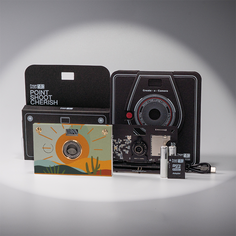 RetroWave Paper Camera