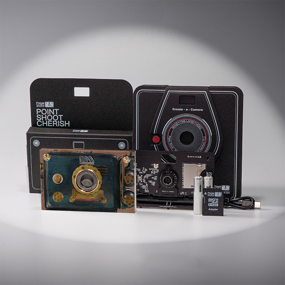 RetroWave Paper Camera