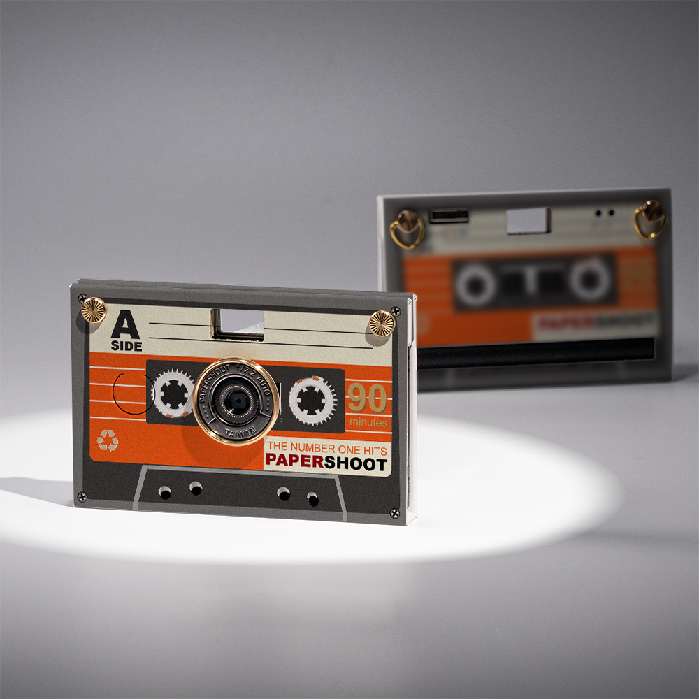 RetroWave Paper Camera