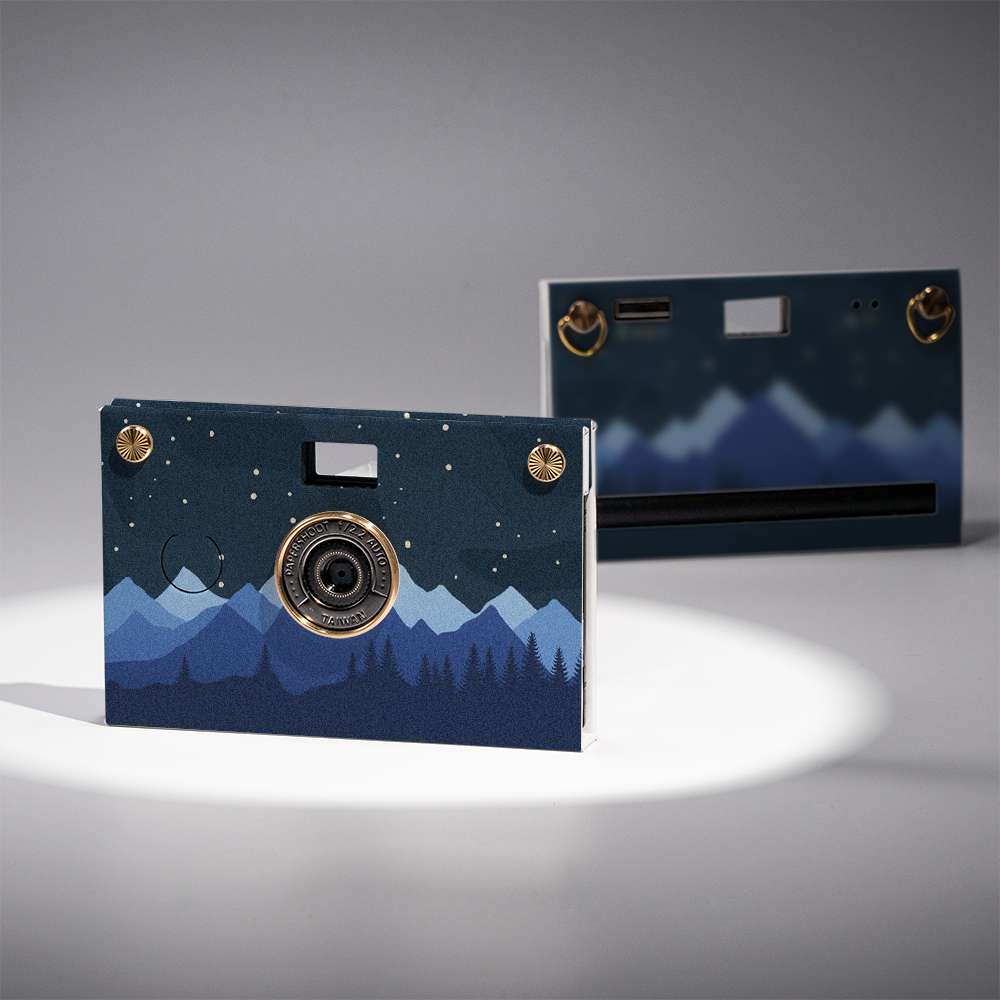 Paper Camera - Nighttime Campsite