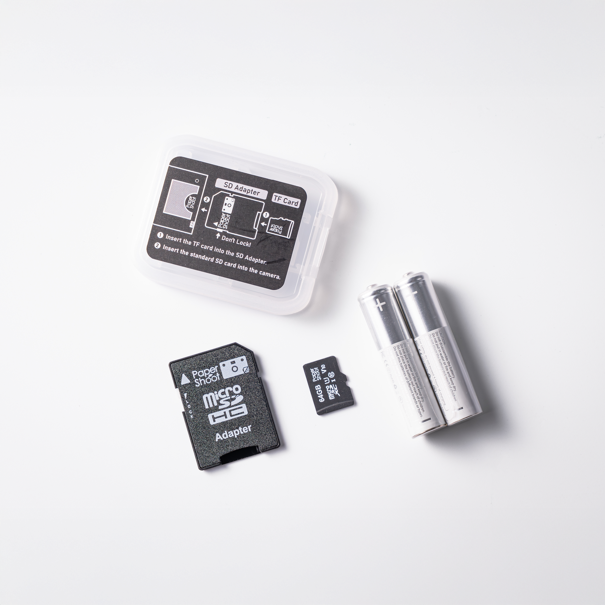 64G SD Card & 2 Rechargeable Batteries