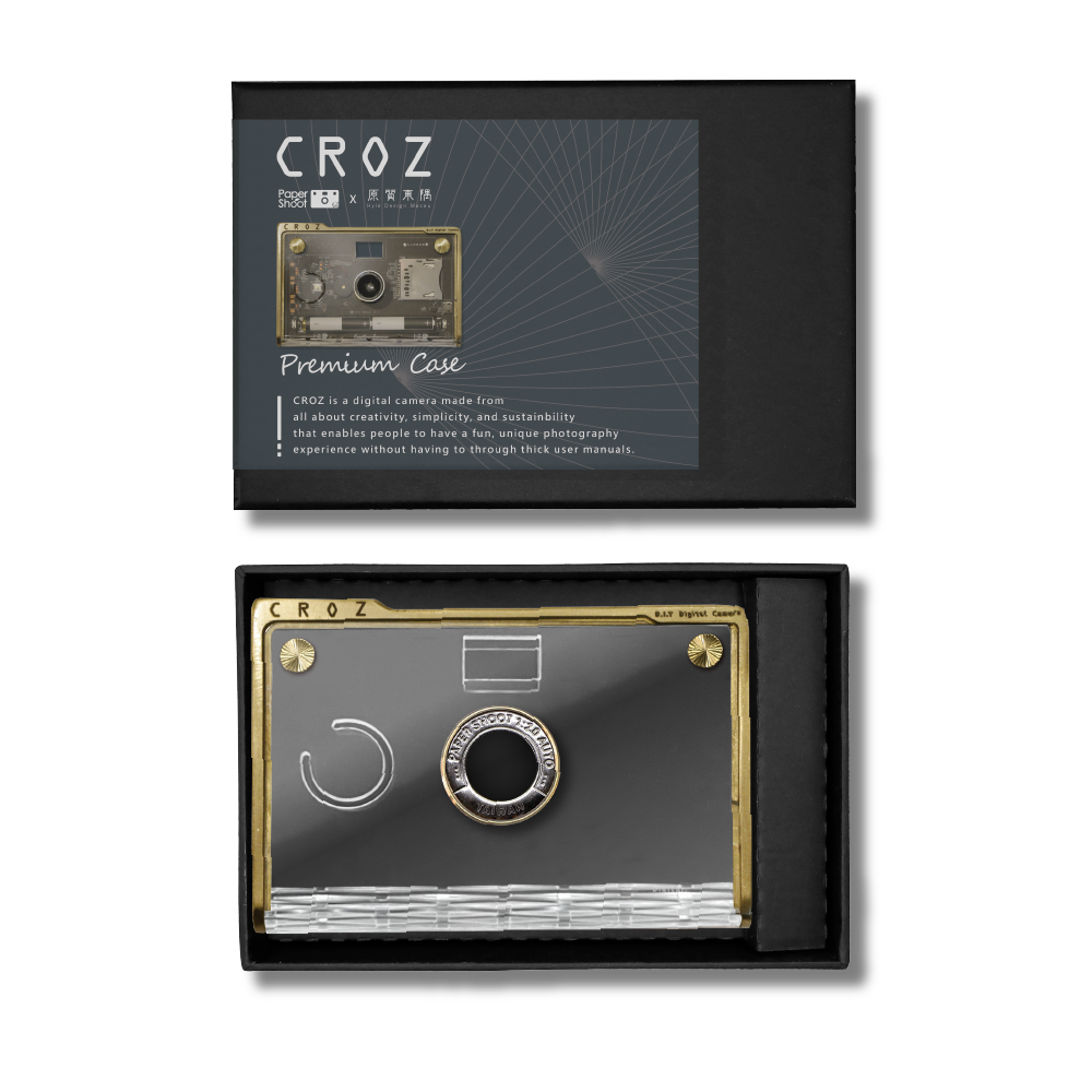 :: CROZ Premium Case :: Transparent Case or Walnut Case  w/ a Brass Frame
