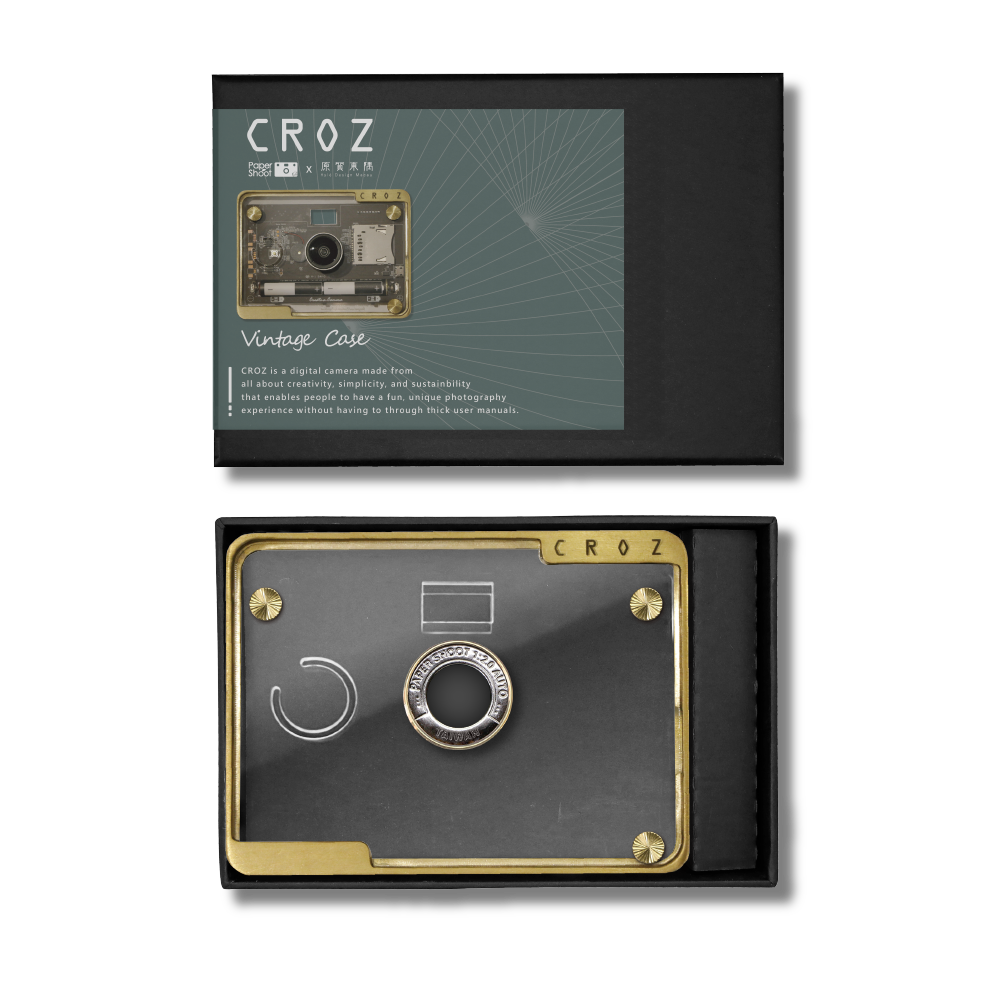 :: CROZ Vintages Case :: Transparent case or rosewood case w/ a Brass Frame + Brass frame