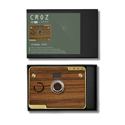 :: CROZ Vintages Case :: Transparent case or rosewood case w/ a Brass Frame + Brass frame