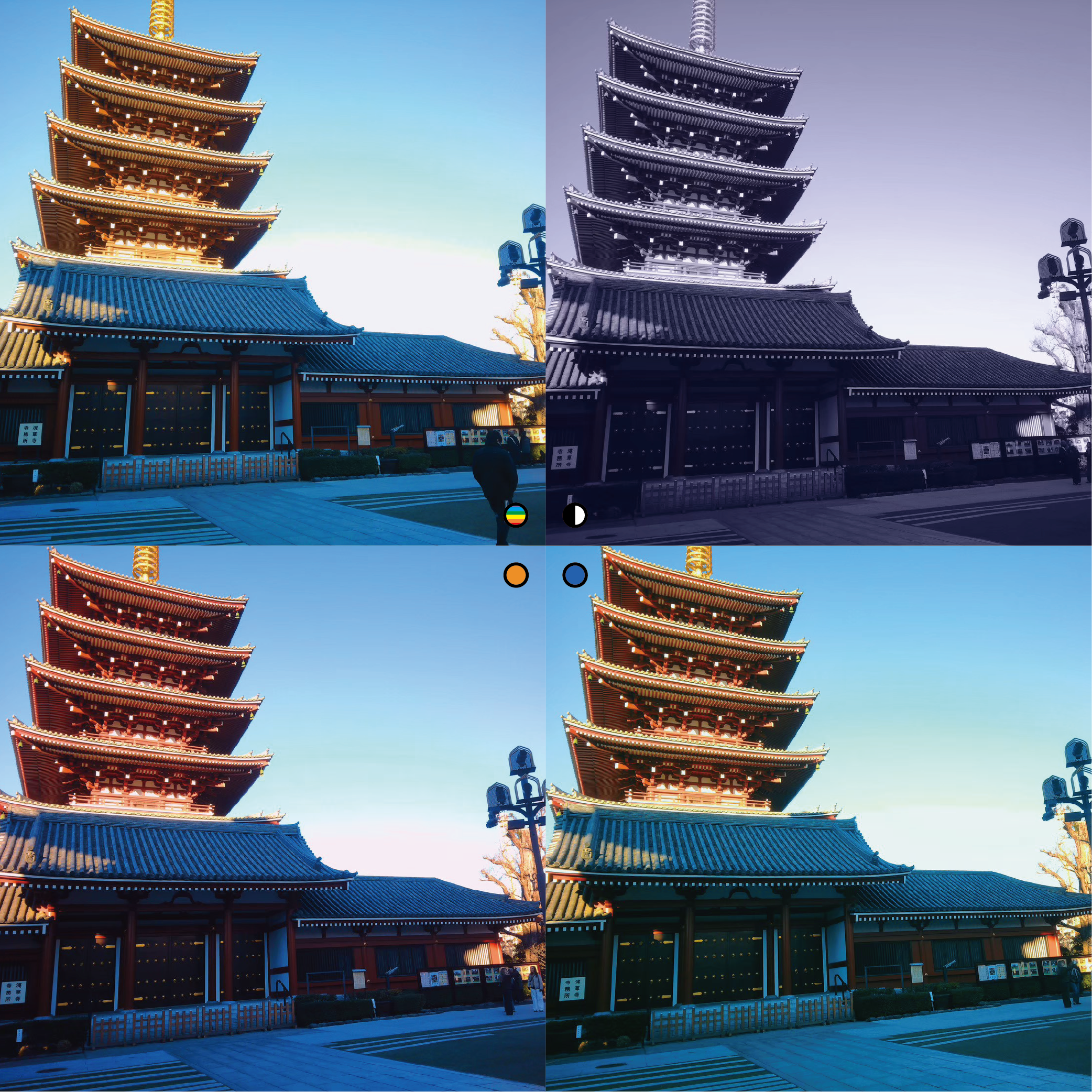 Cinema Tone Filter 4-Card Set (16 Styles)