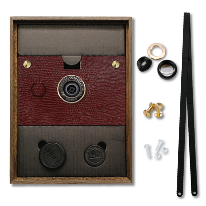 :: Leather Texture Camera Gift Box :: 5 Colors