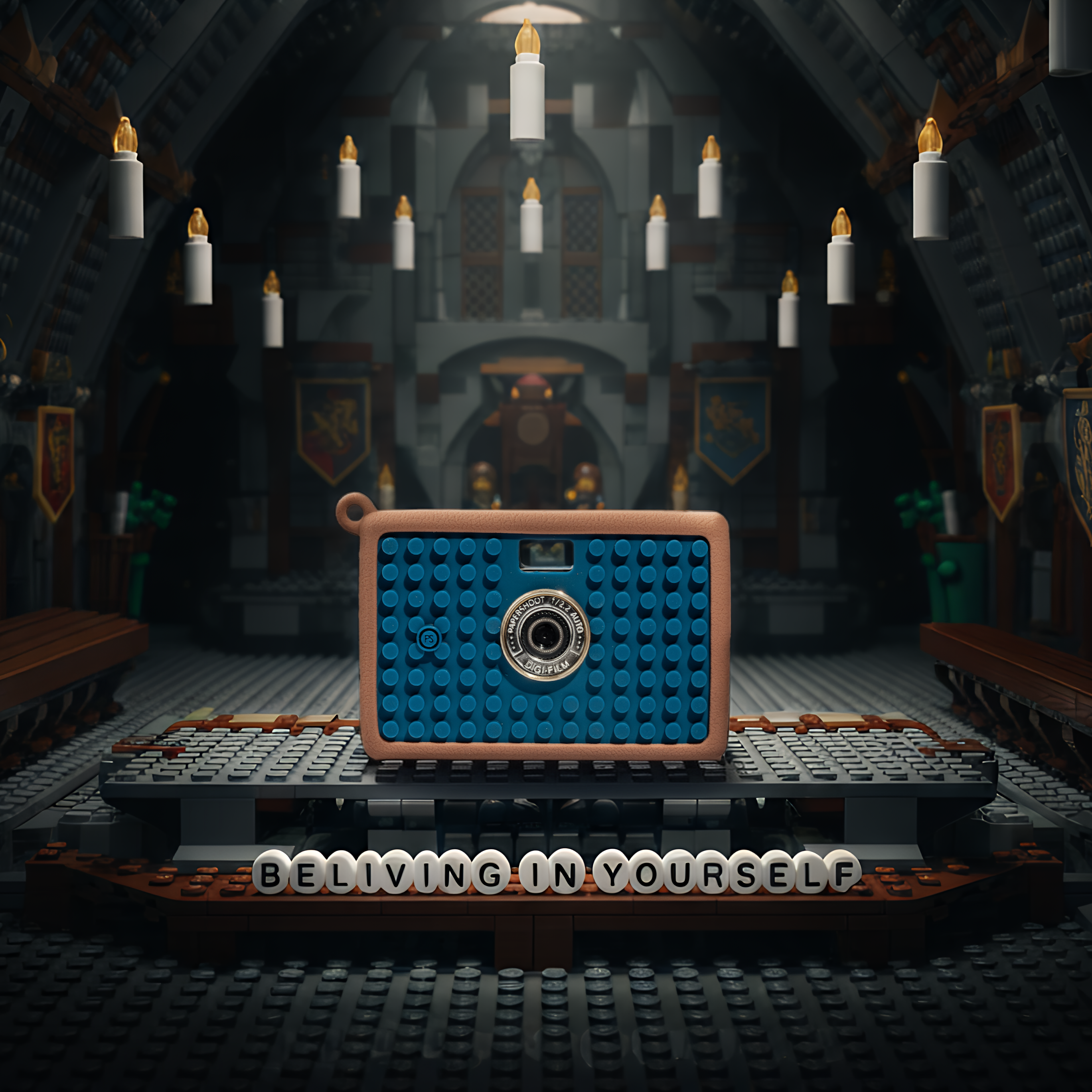 Aura Bricks Camera - Blue Beam