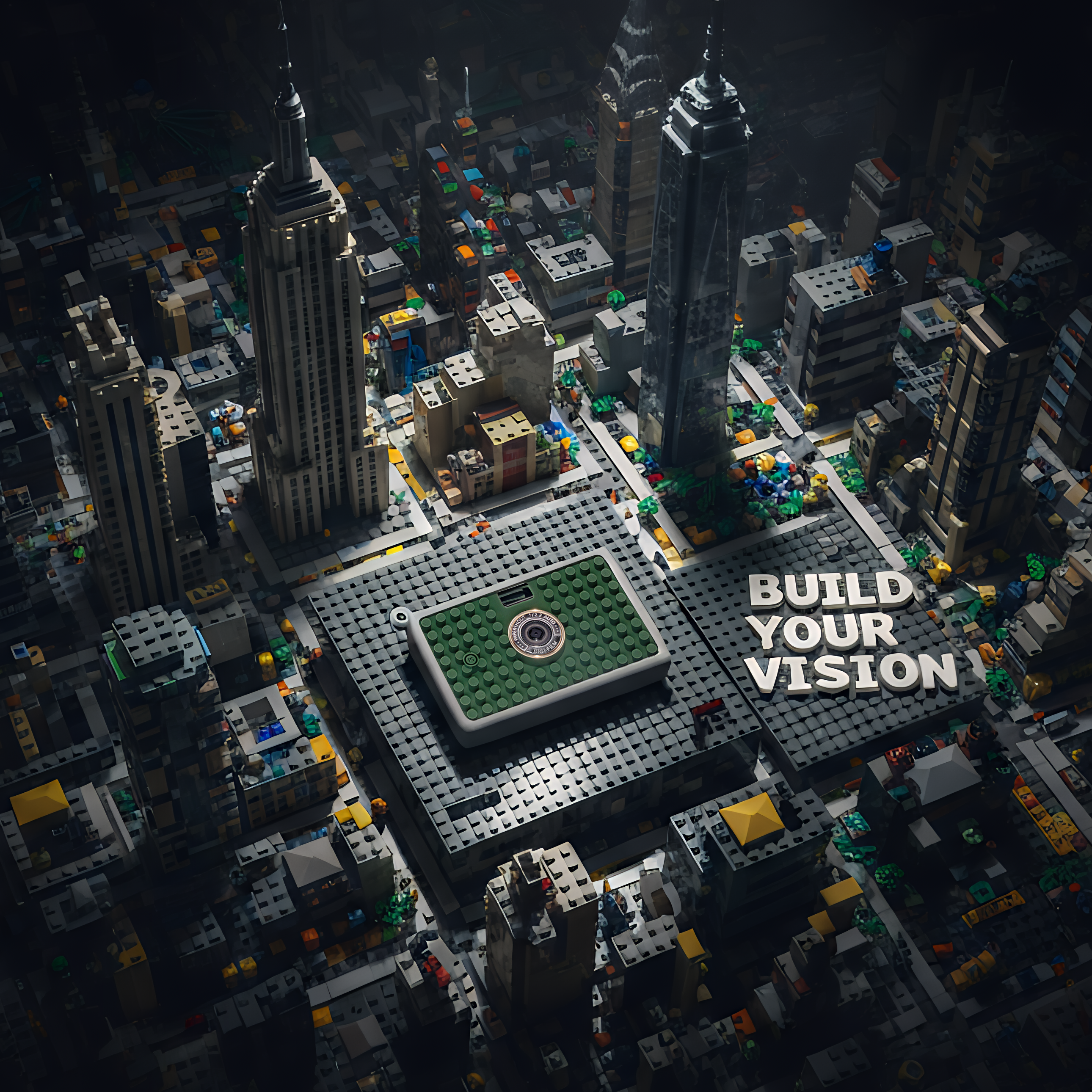 Aura Bricks Camera - Green Grove