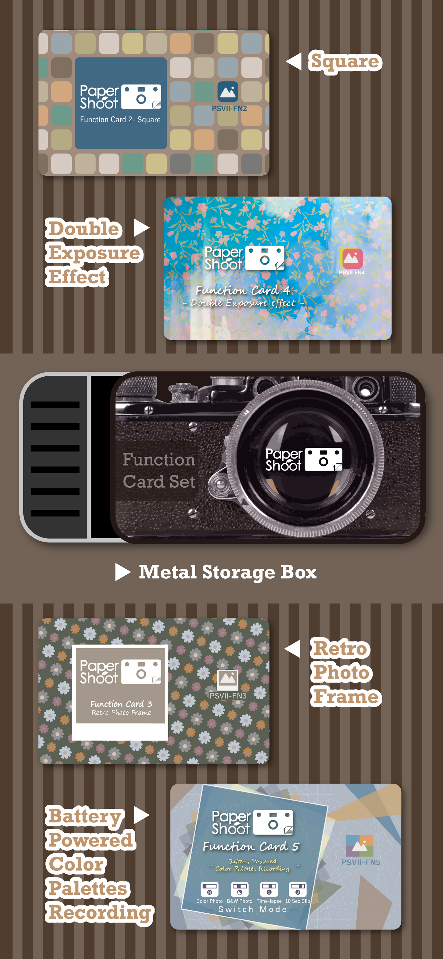 :: Funtion Card Set ::  4 Additional Functions on 4 Cards *18MP only