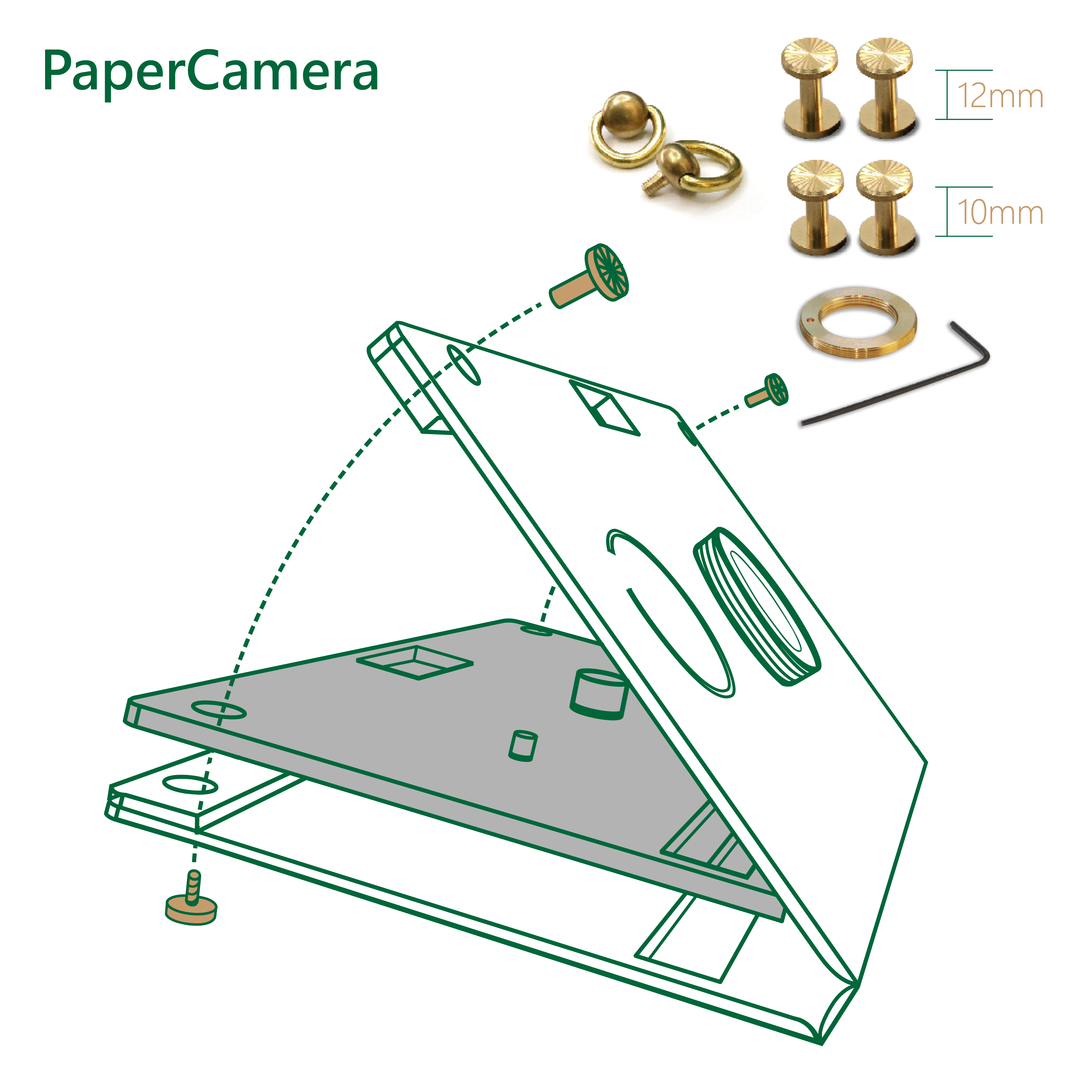 Brass Screws Set