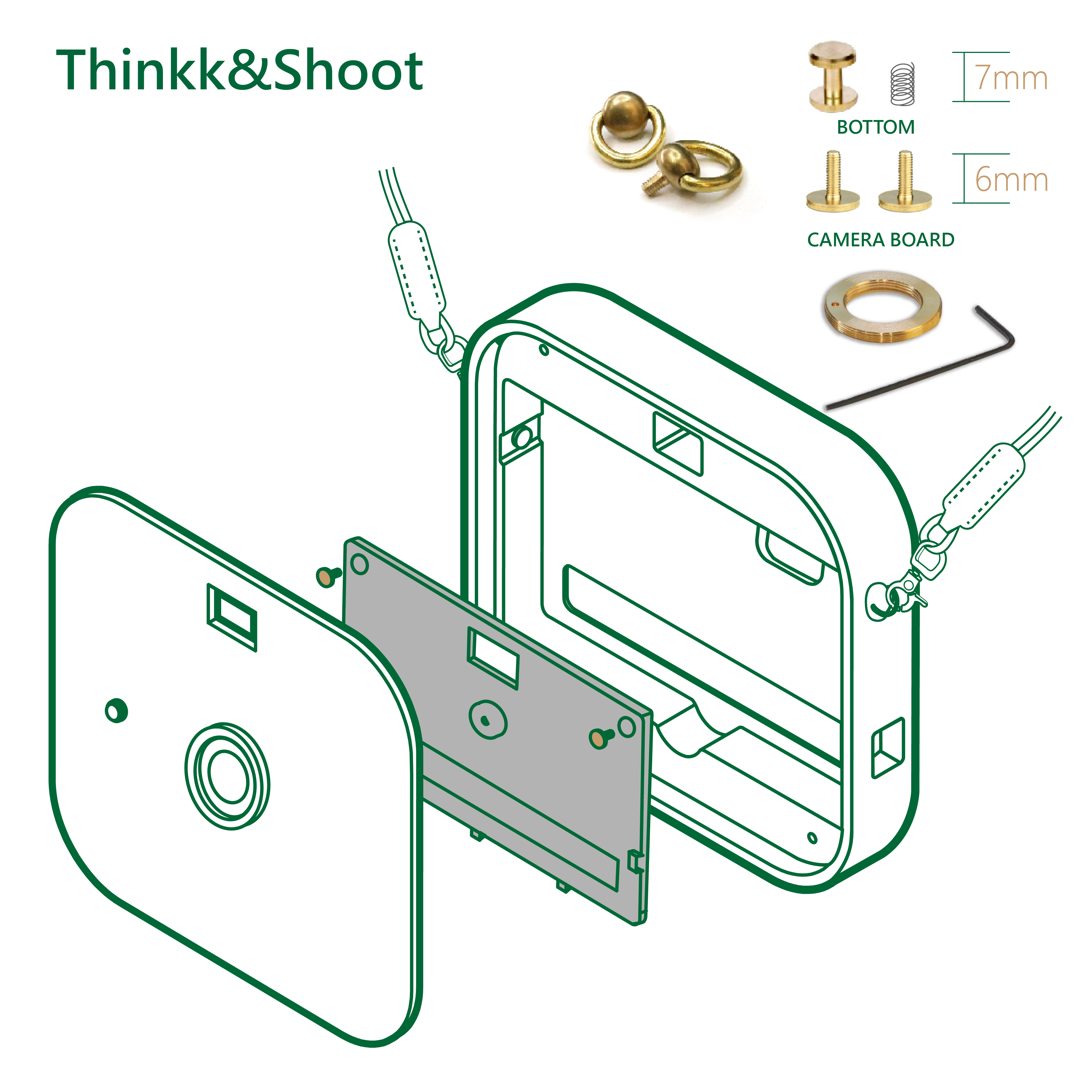 Brass Screws Set