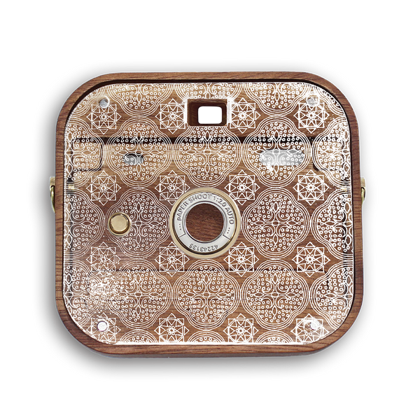 ケースのみ Paper Shoot 「THINKK ＆ SHOOT」ベゴニア柄 Thinkk&Shoot Case:: Vintage Patterned Glass – Paper Shoot Official