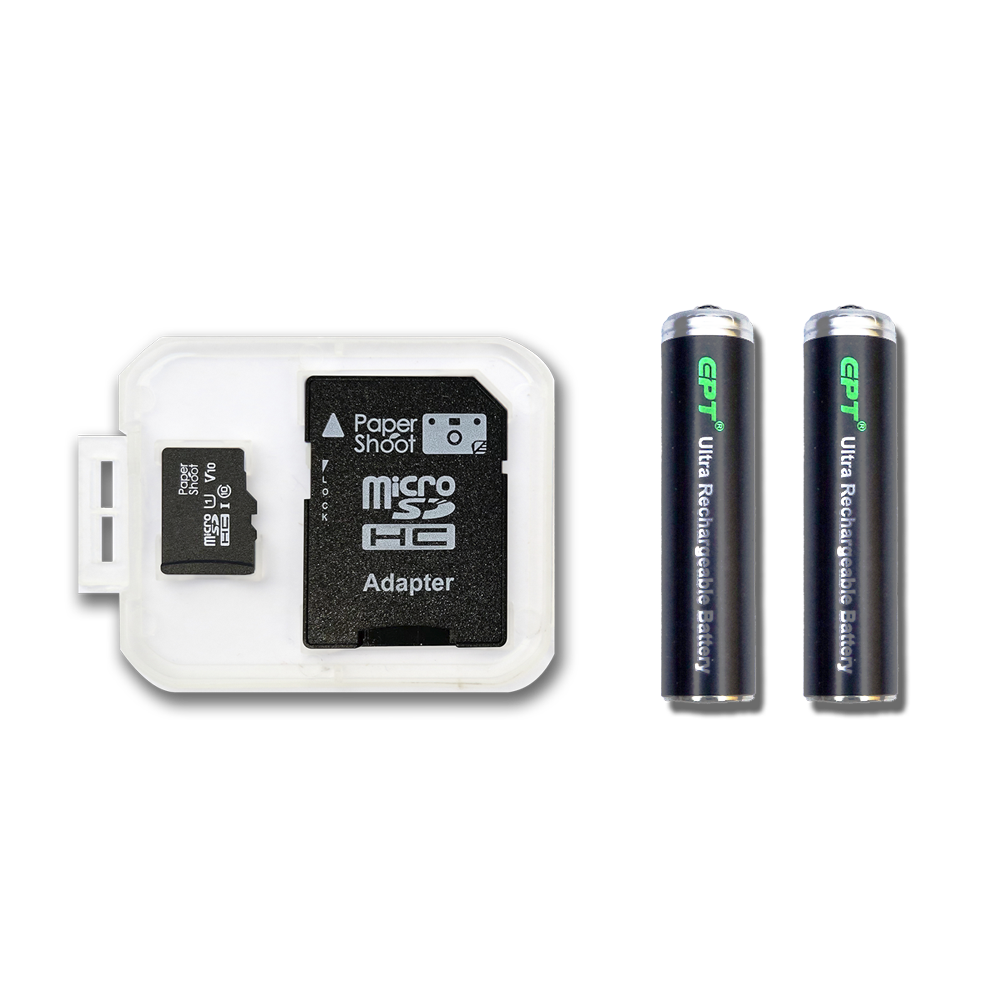 SD Card & 2 Rechargeable Batteries
